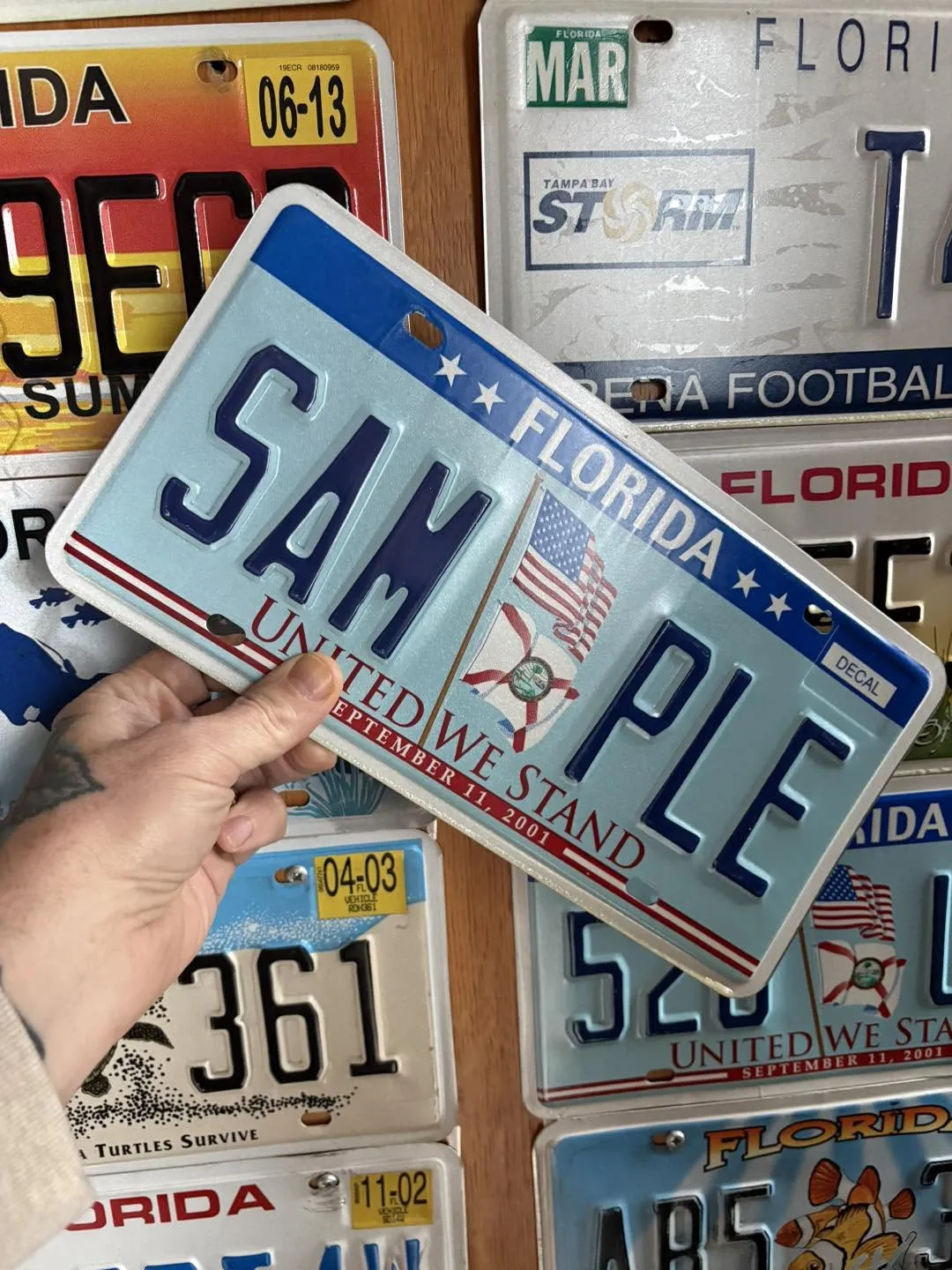 Plaque d'immatriculation Florida « SAMPLE » – 