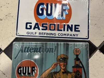 Plaques métal Gulf Gasoline – 