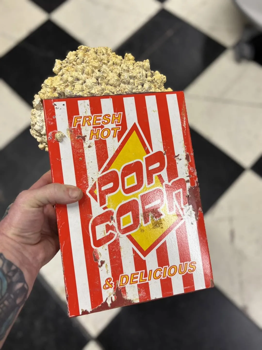 Boîte à pop-corn rétro – 