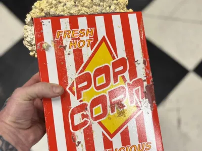 Boîte à pop-corn rétro – 