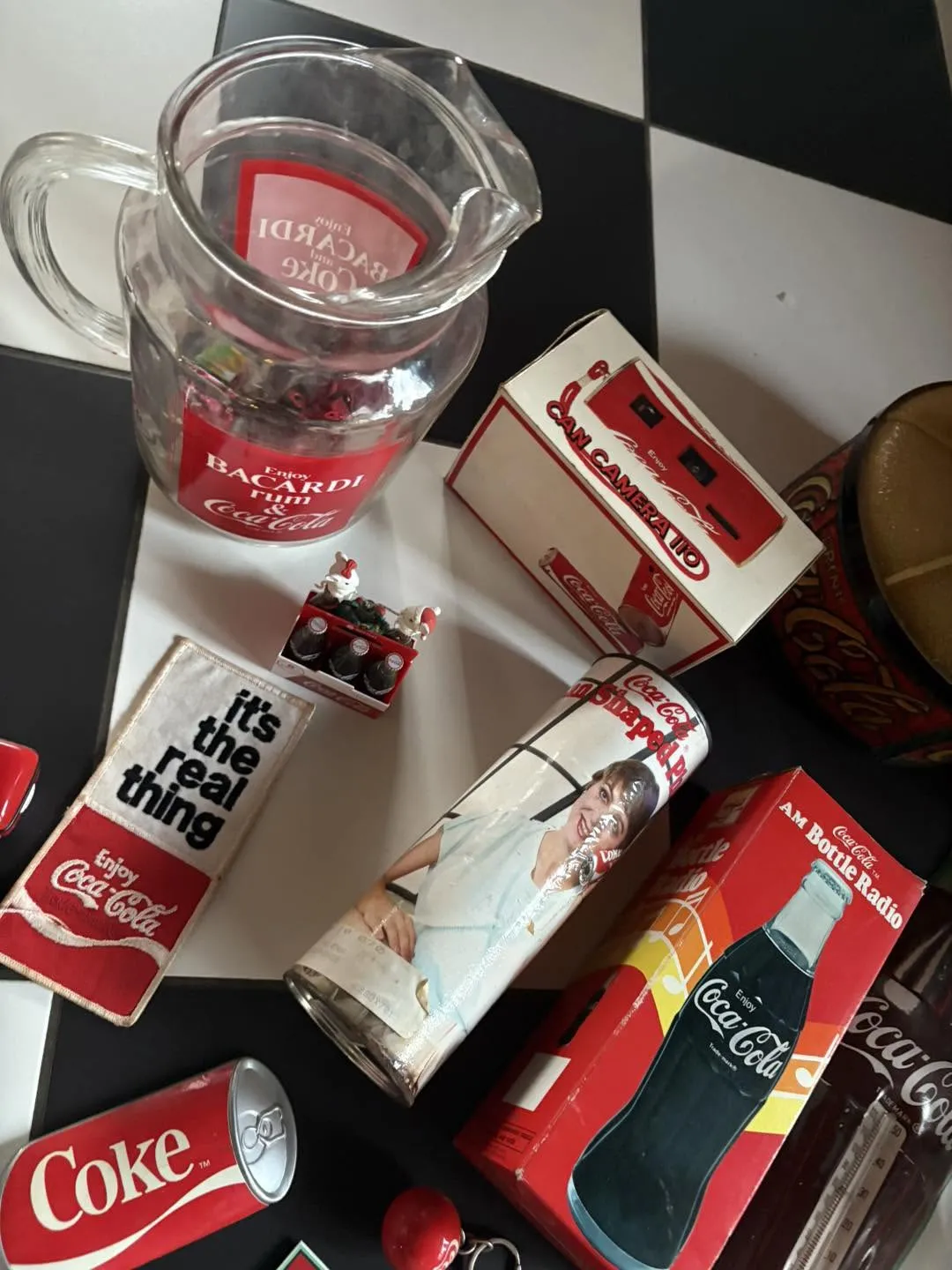Lot d'objets Coca-Cola – 