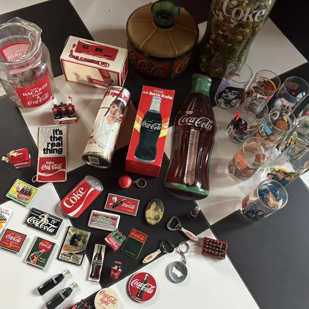 Lot d'objets Coca-Cola – 