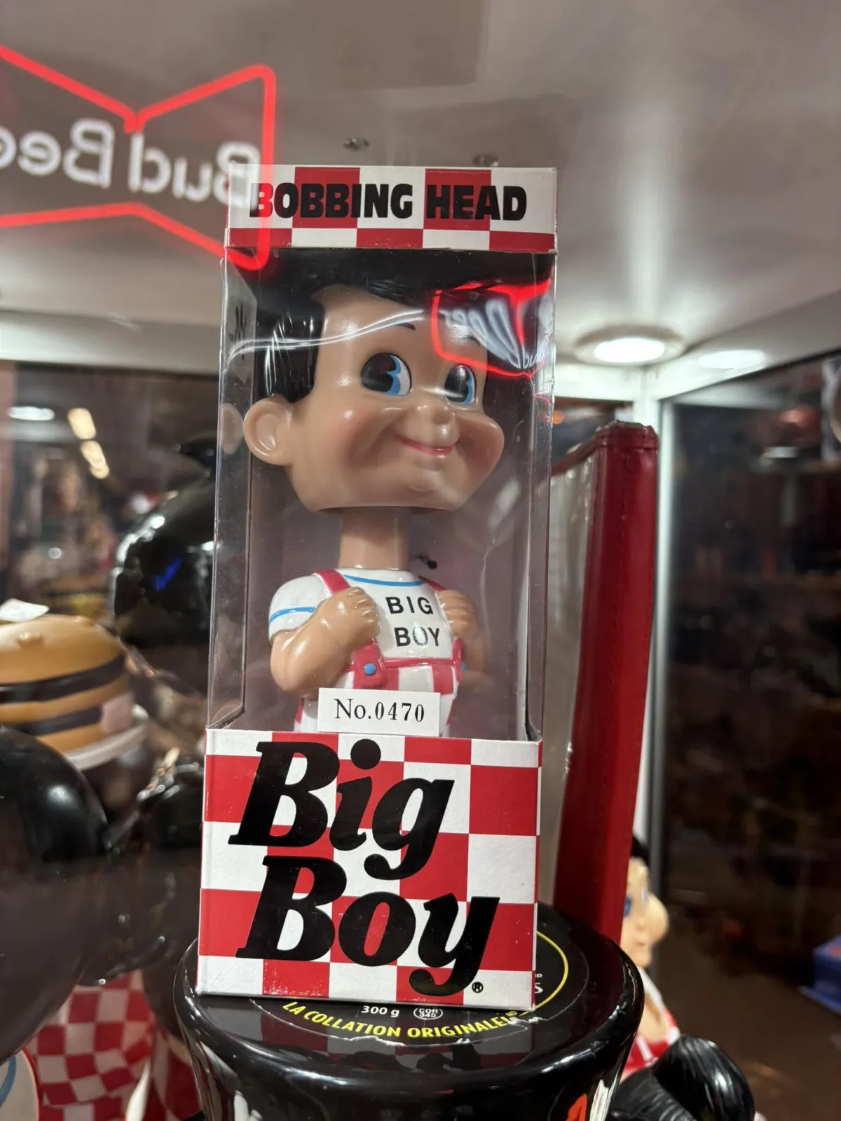 Figurine Big Boy à tête branlante en boîte – 