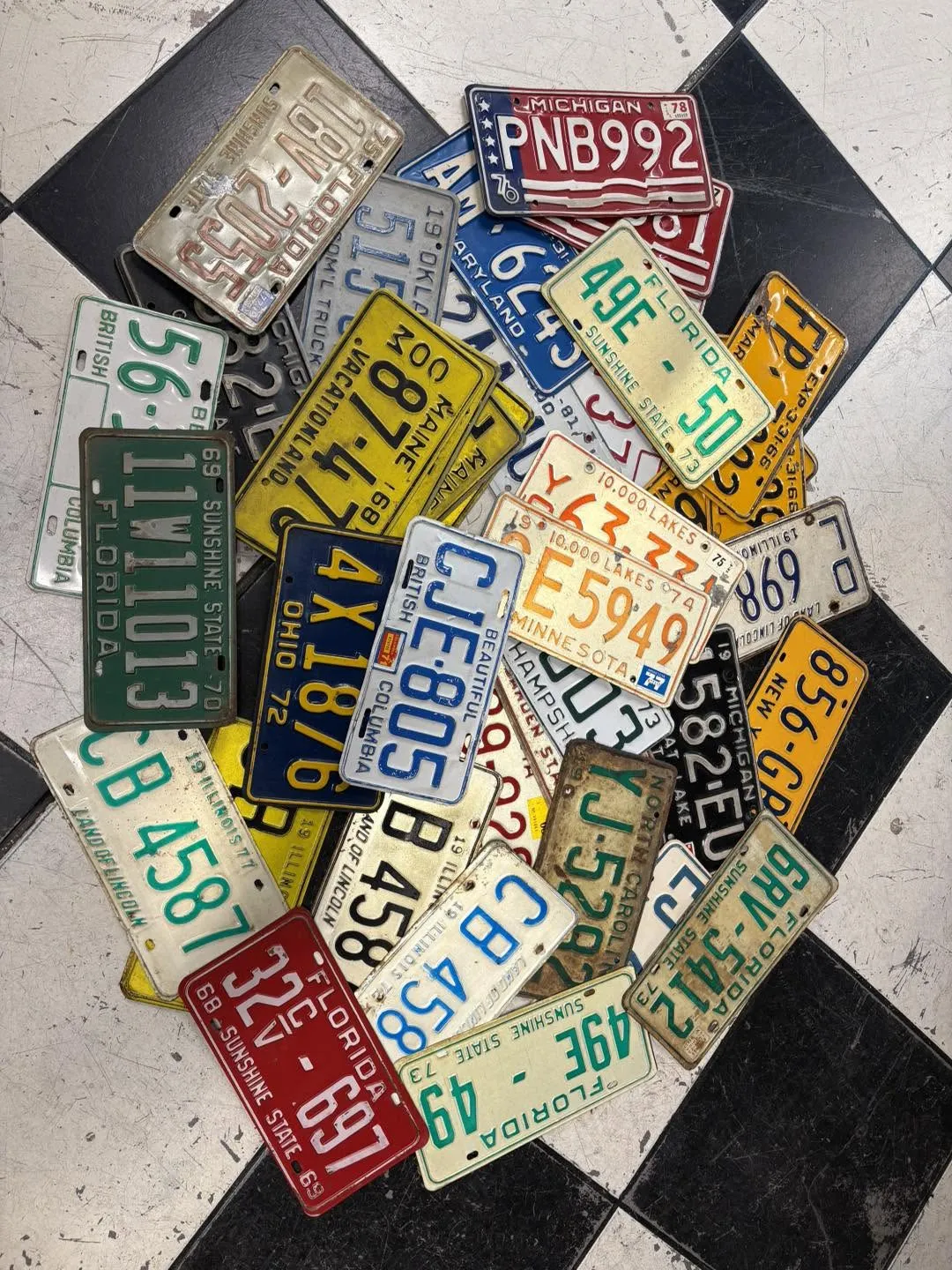 Lot de plaques d'immatriculation US – 