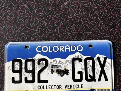 Plaque d'immatriculation Colorado – 